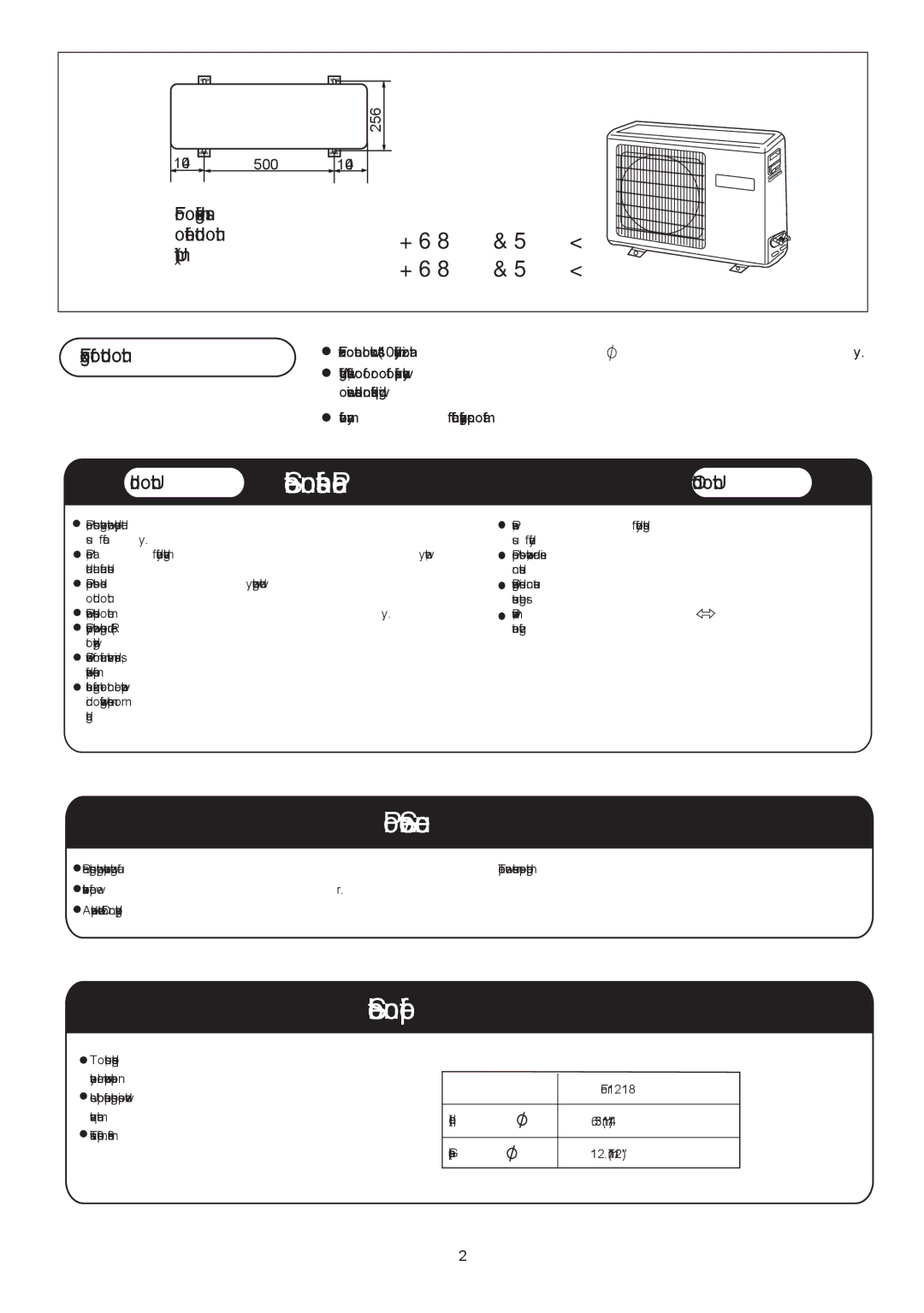 Haier HSU-1218CR03 installation manual Fixing of outdoor unit, Indoor Unit 