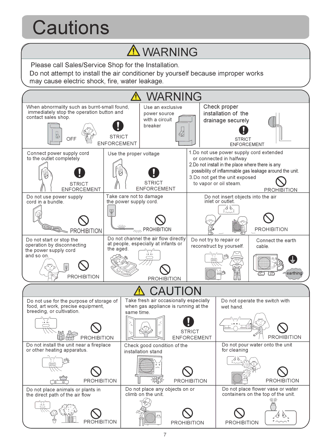 Haier HSU-12HQA03/R2(DB) operation manual Check proper, Installation, Drainage securely 