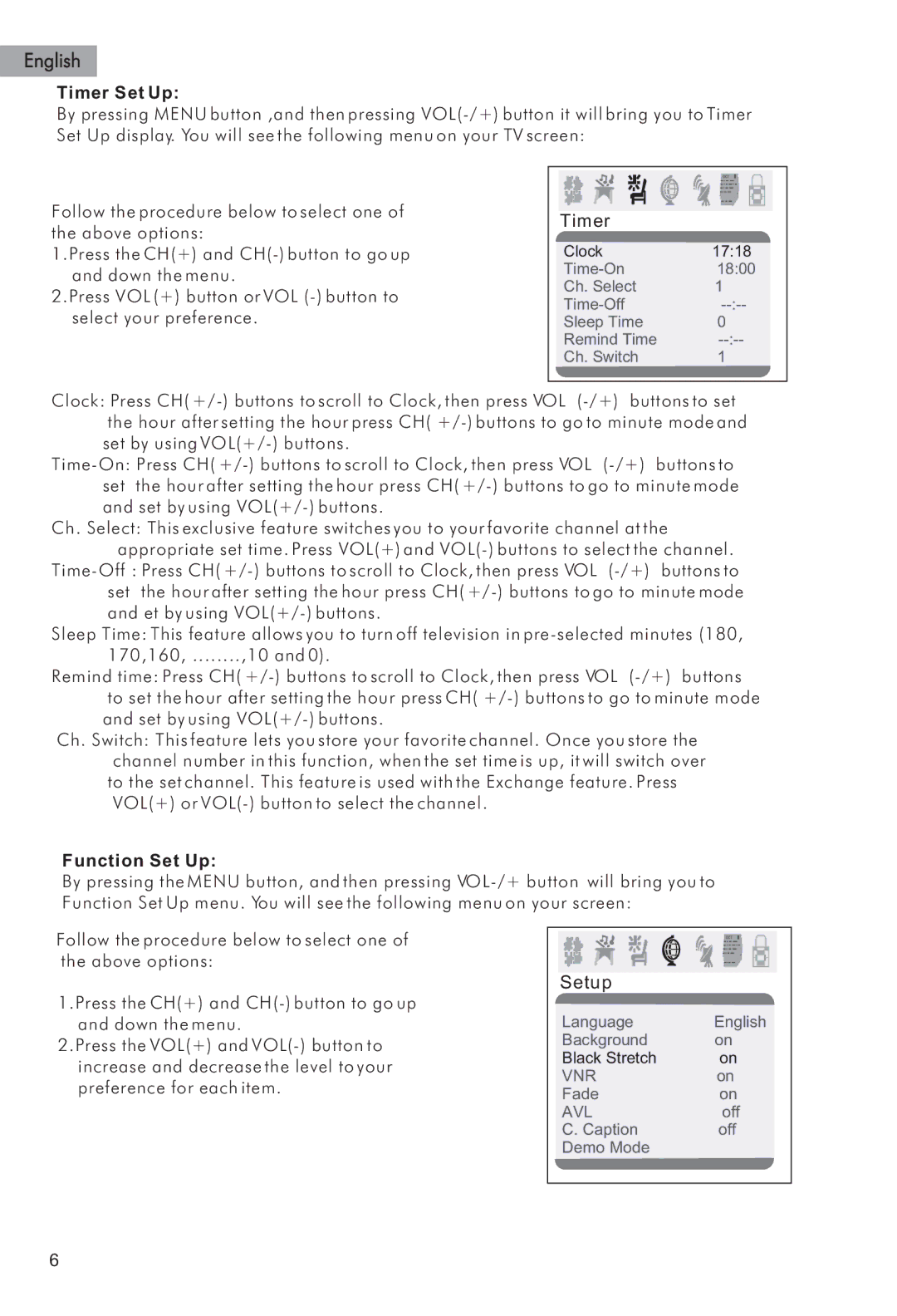 Haier HTAF15 manual Timer Set Up 