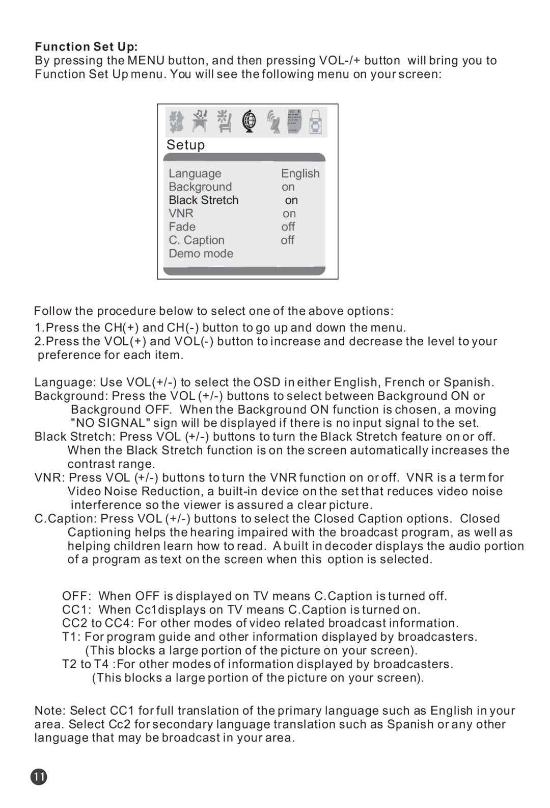 Haier HTF21S32 user manual Setup, Function Set Up 