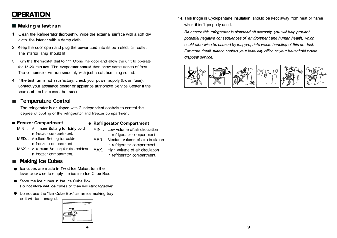 Haier HTMR575, HTMR480 instruction manual 