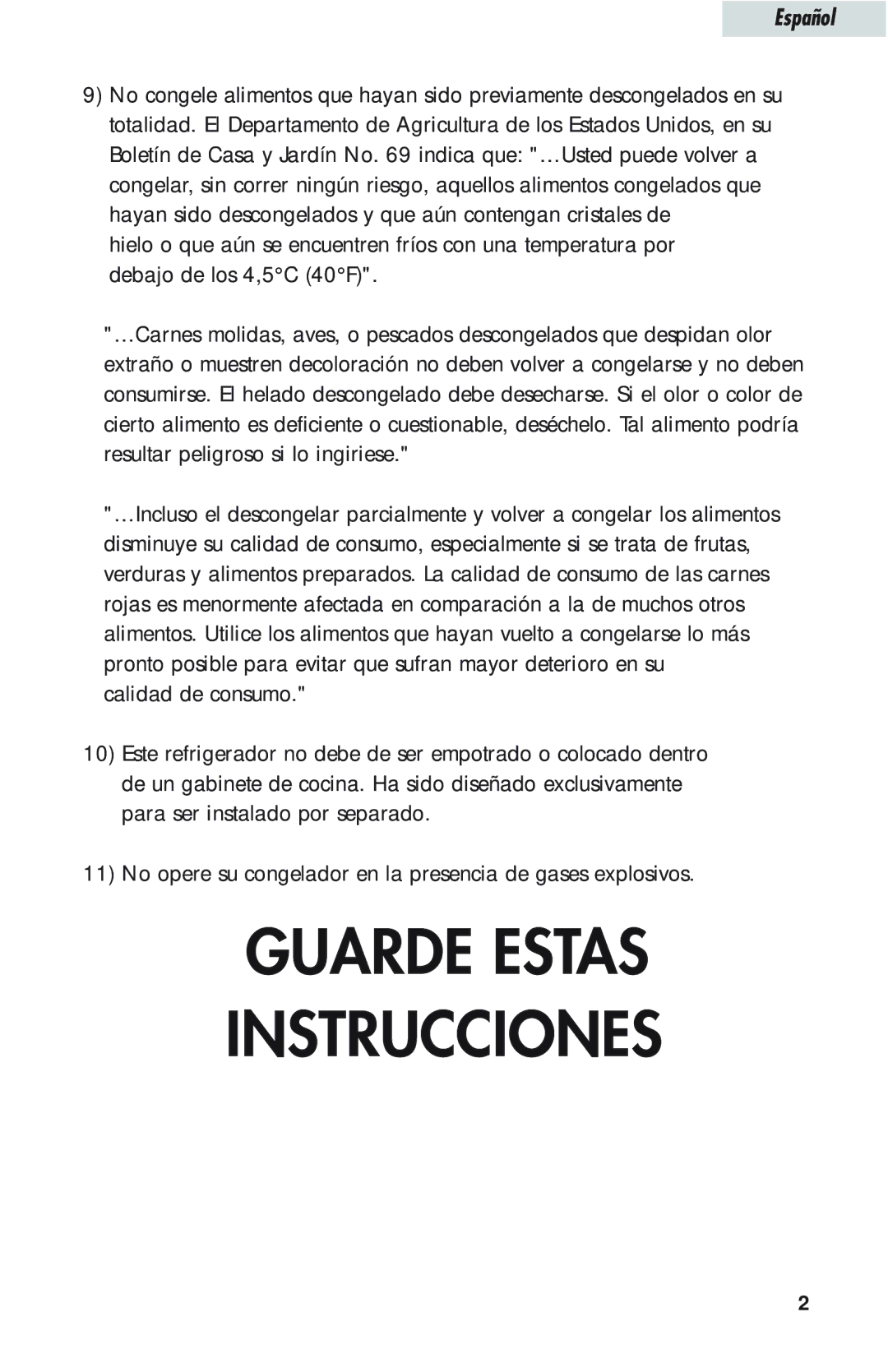 Haier HTQ21JAARSS warranty Guarde Estas Instrucciones 