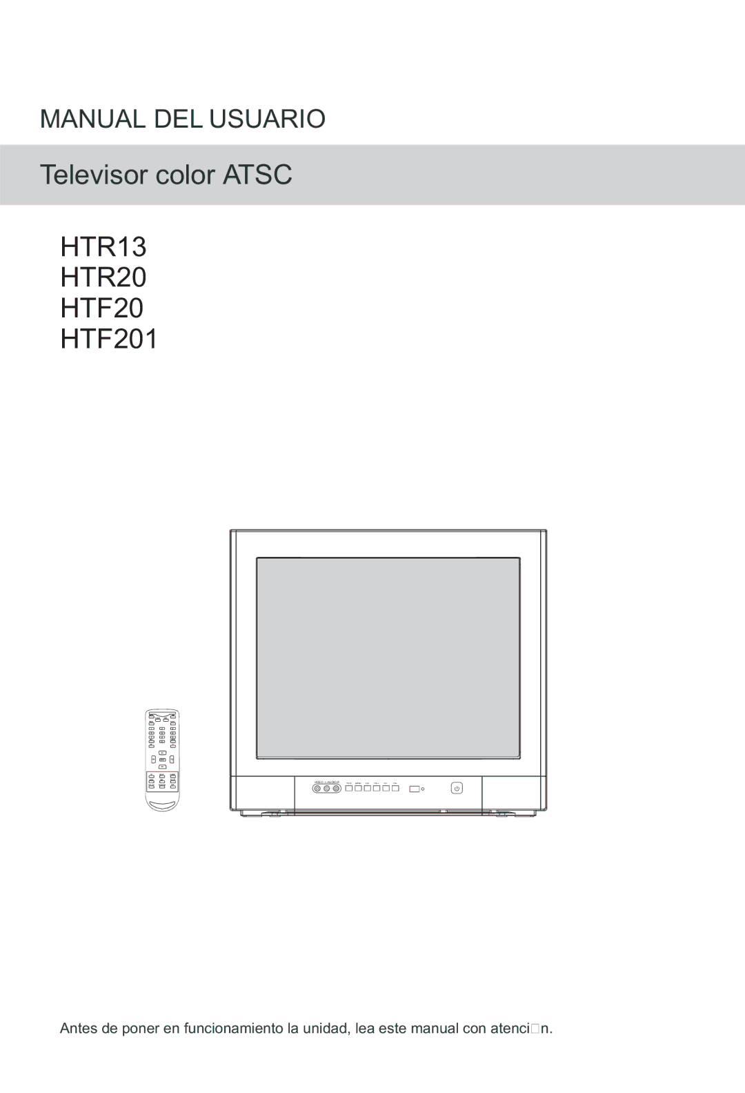 Haier owner manual HTR13 HTR20 HTF20 