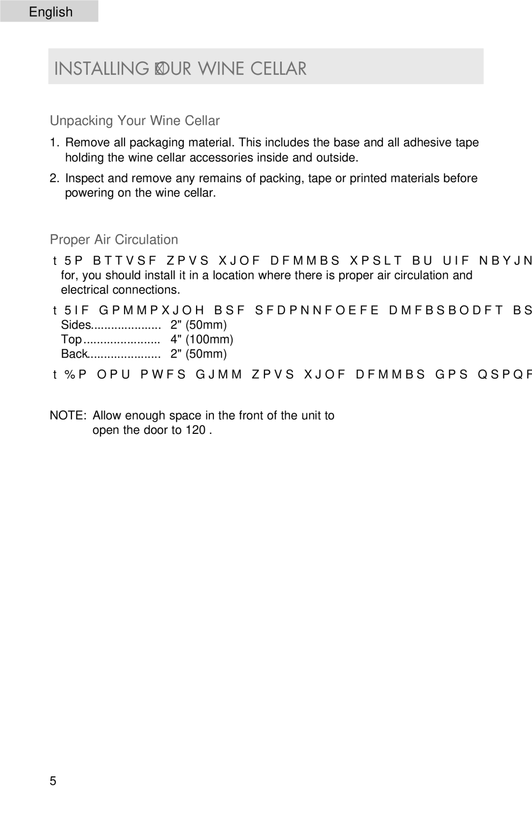 Haier HVDW32ABB, HVDW15ABB user manual Installing Your Wine Cellar, Unpacking Your Wine Cellar, Proper Air Circulation 