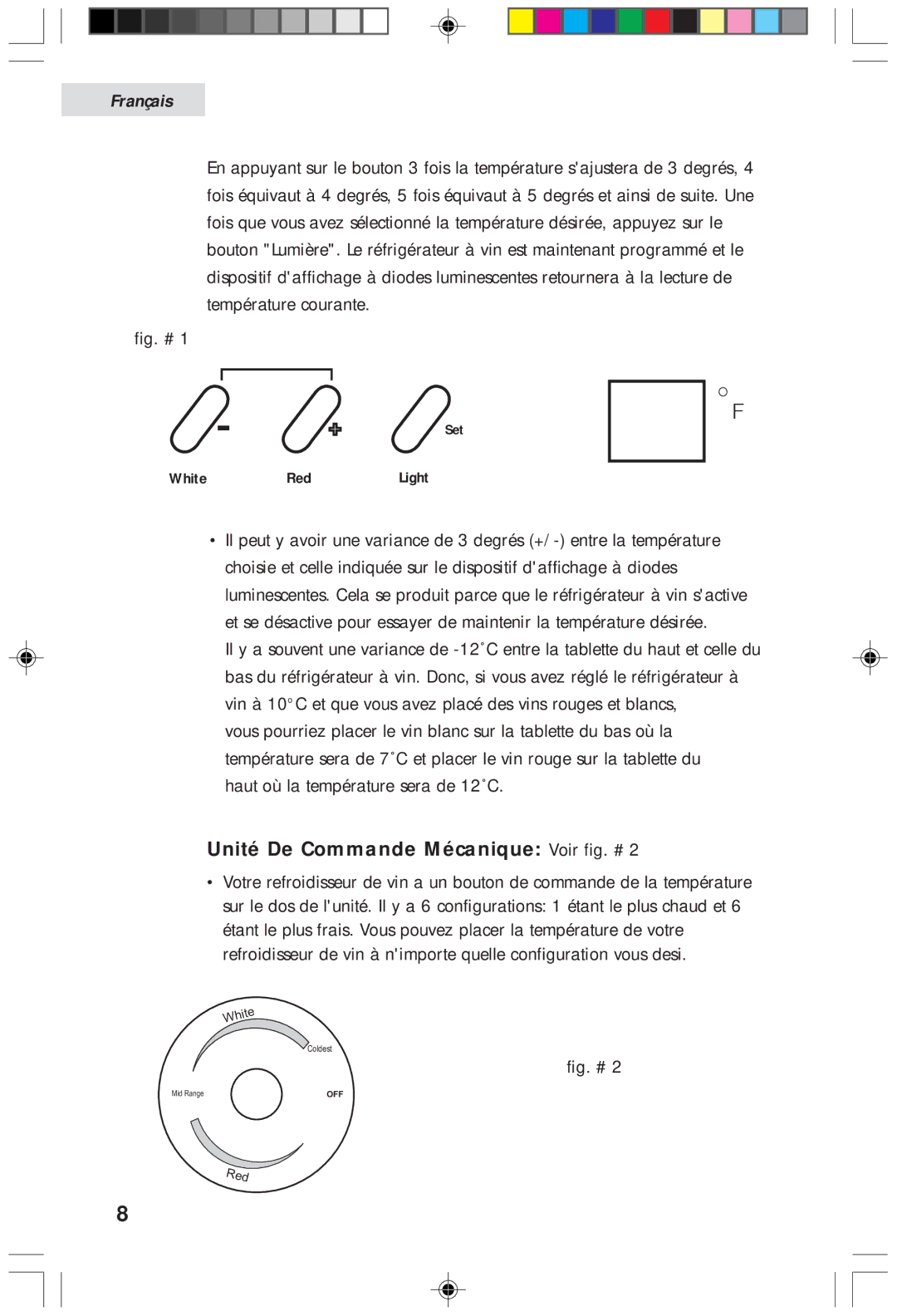 Haier HVF020A, HVFM20A user manual Unité De Commande Mécanique Voir fig. #, Fig. # 