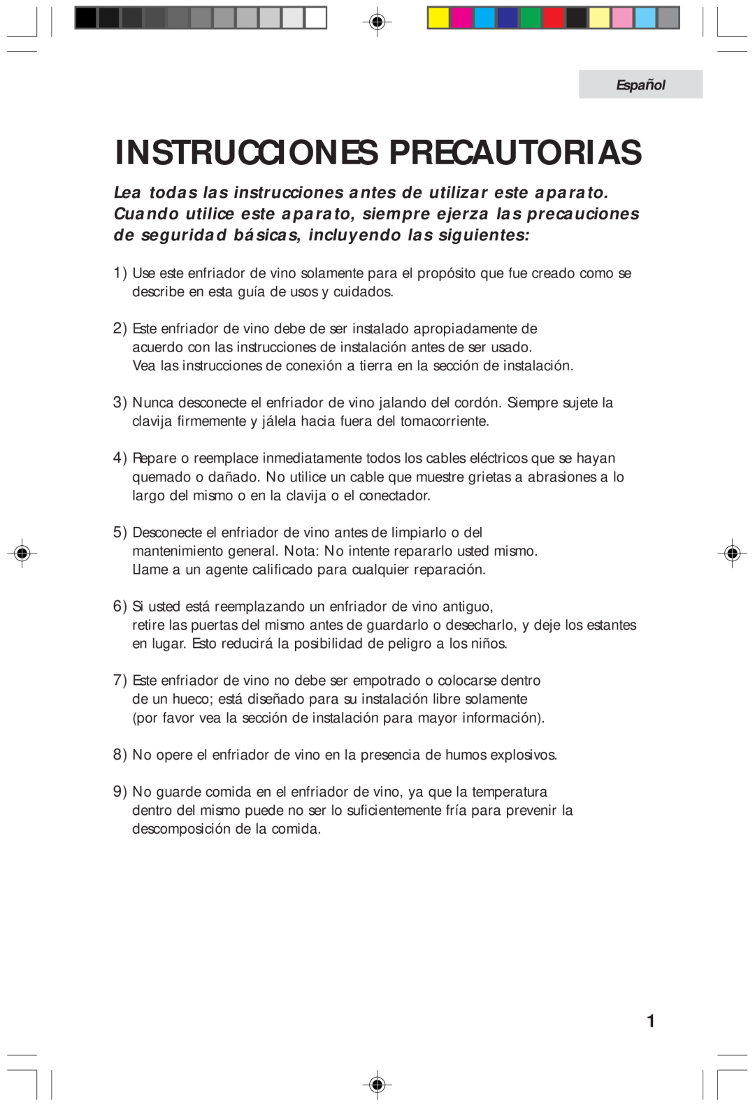 Haier HVFM20A, HVF020A user manual Español, Instrucciones Precautorias 