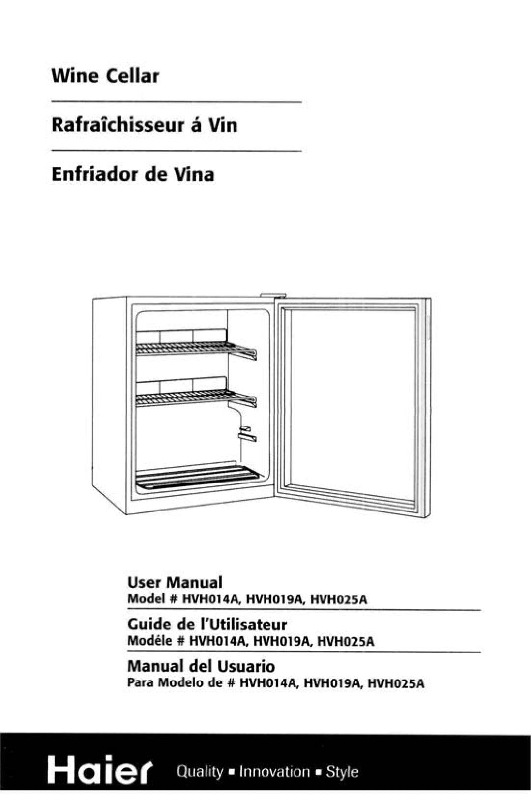 Haier HVH014A manual 