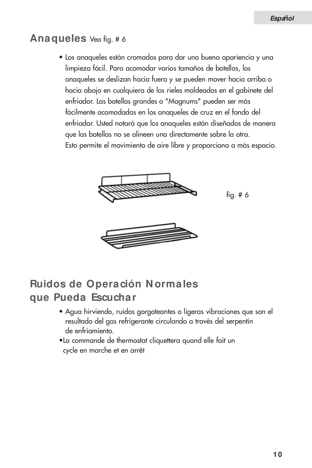 Haier HVH014A manual Ruidos de Operación Normales que Pueda Escuchar, Español 