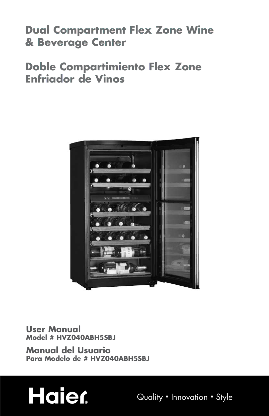 Haier HVZ040ABH5SBJ user manual Manual del Usuario 