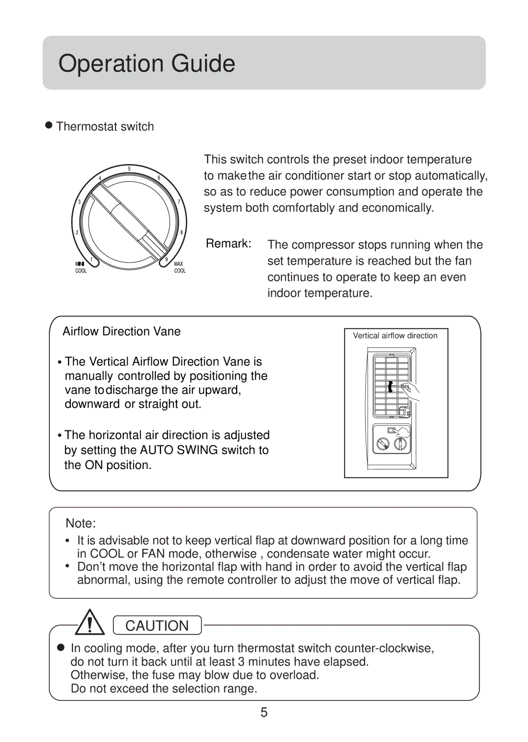 Haier HW-07LM03, HW-12LM13, HW-07LM13, HW-12LM03, HW-09LM13, HW-09LM03 operation manual Vertical airflow direction 