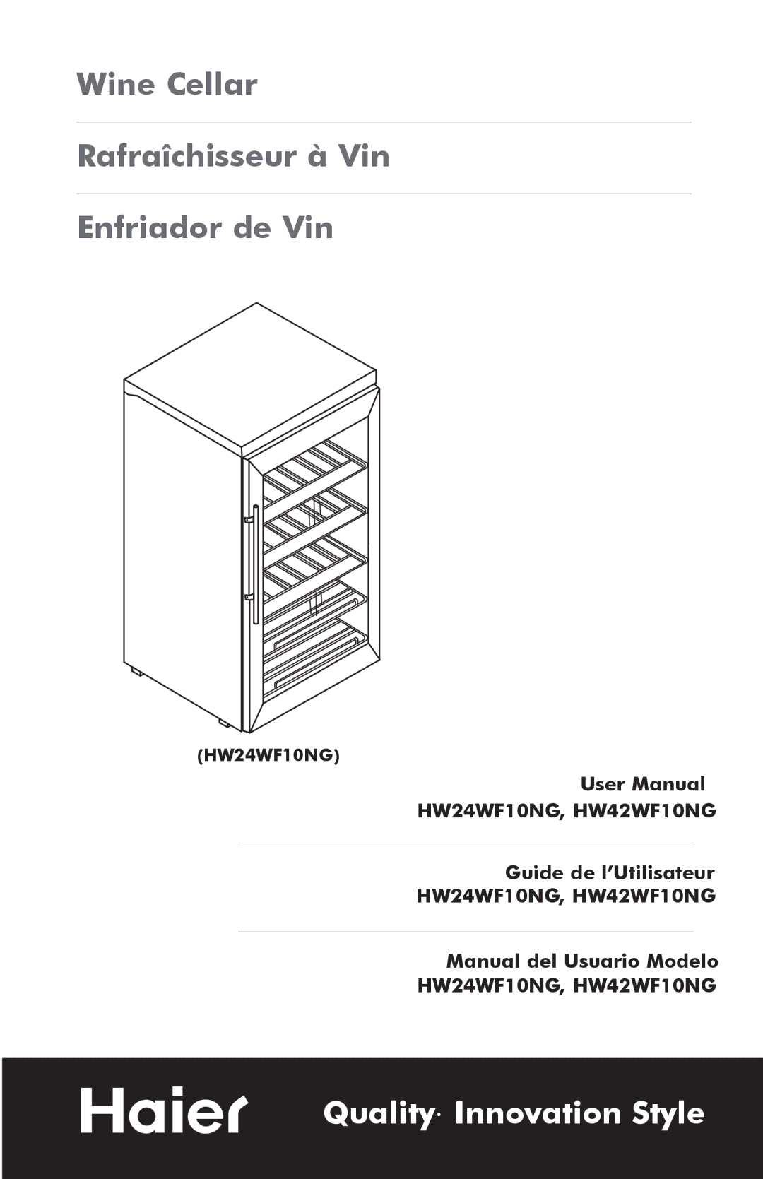 Haier HW42WF10NG, HW24WF10NG user manual Guide de l’Utilisateur, Manual del Usuario Modelo 