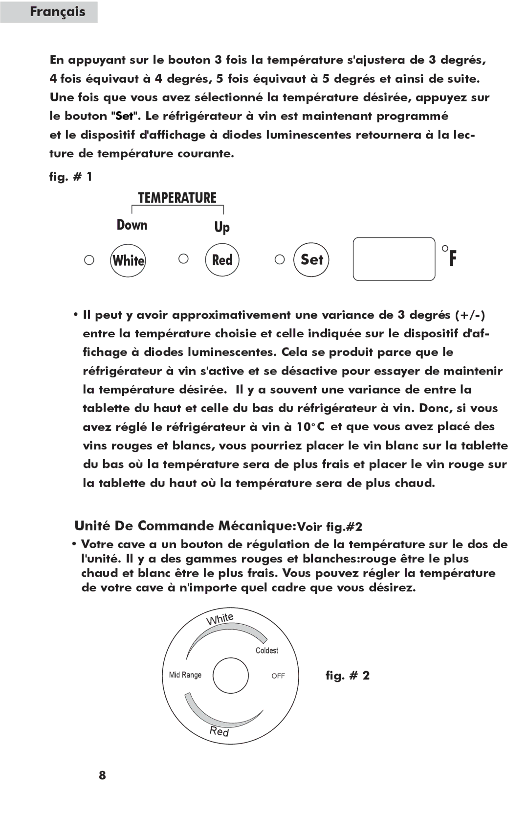 Haier HW24WF10NG, HW42WF10NG user manual Unité De Commande MécaniqueVoir fig.#2, Fig. # 