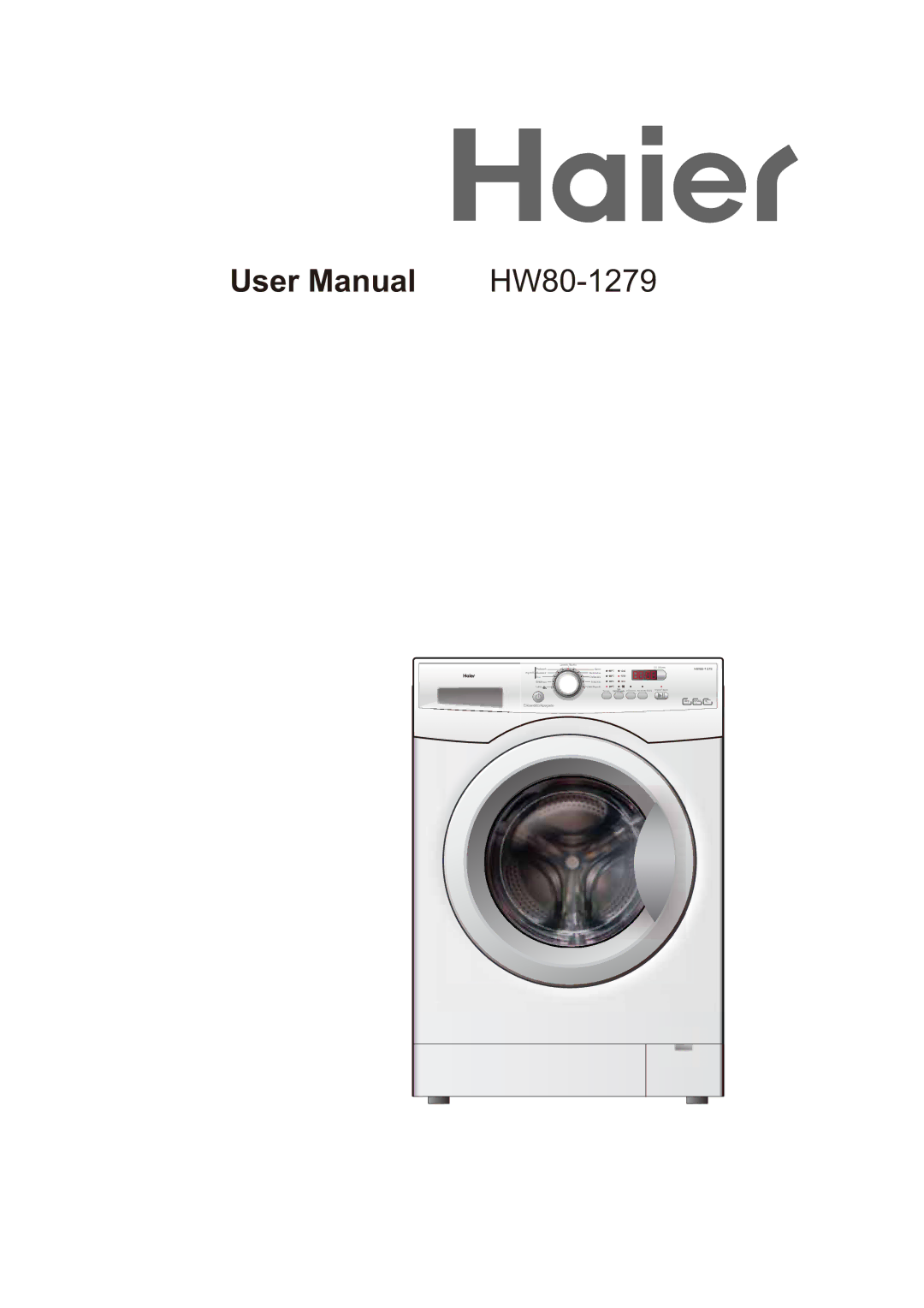 Haier HW80-1279 user manual 