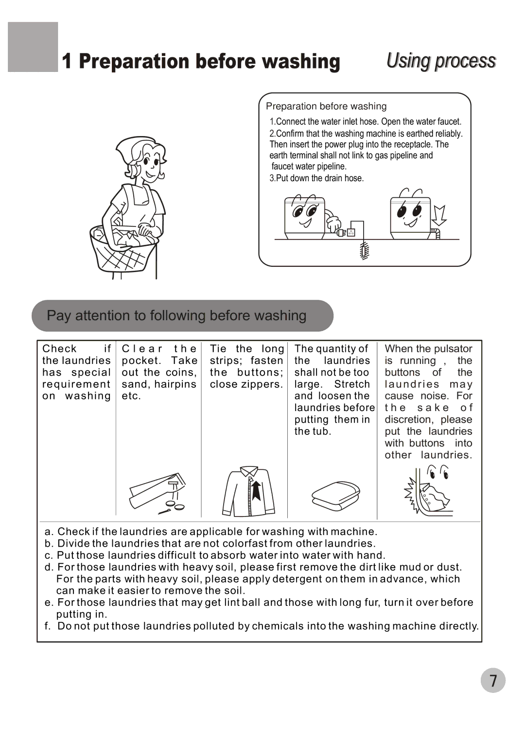 Haier HWM70-98 user manual Using i process 