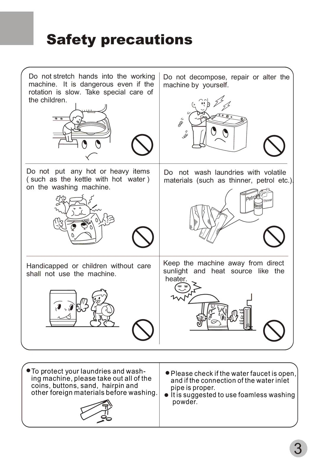 Haier HWM75-113S user manual Petrol 