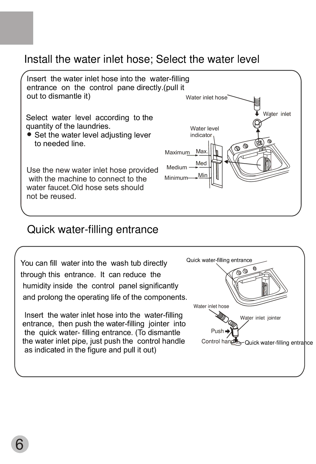 Haier HWM75-113S user manual You can fill 