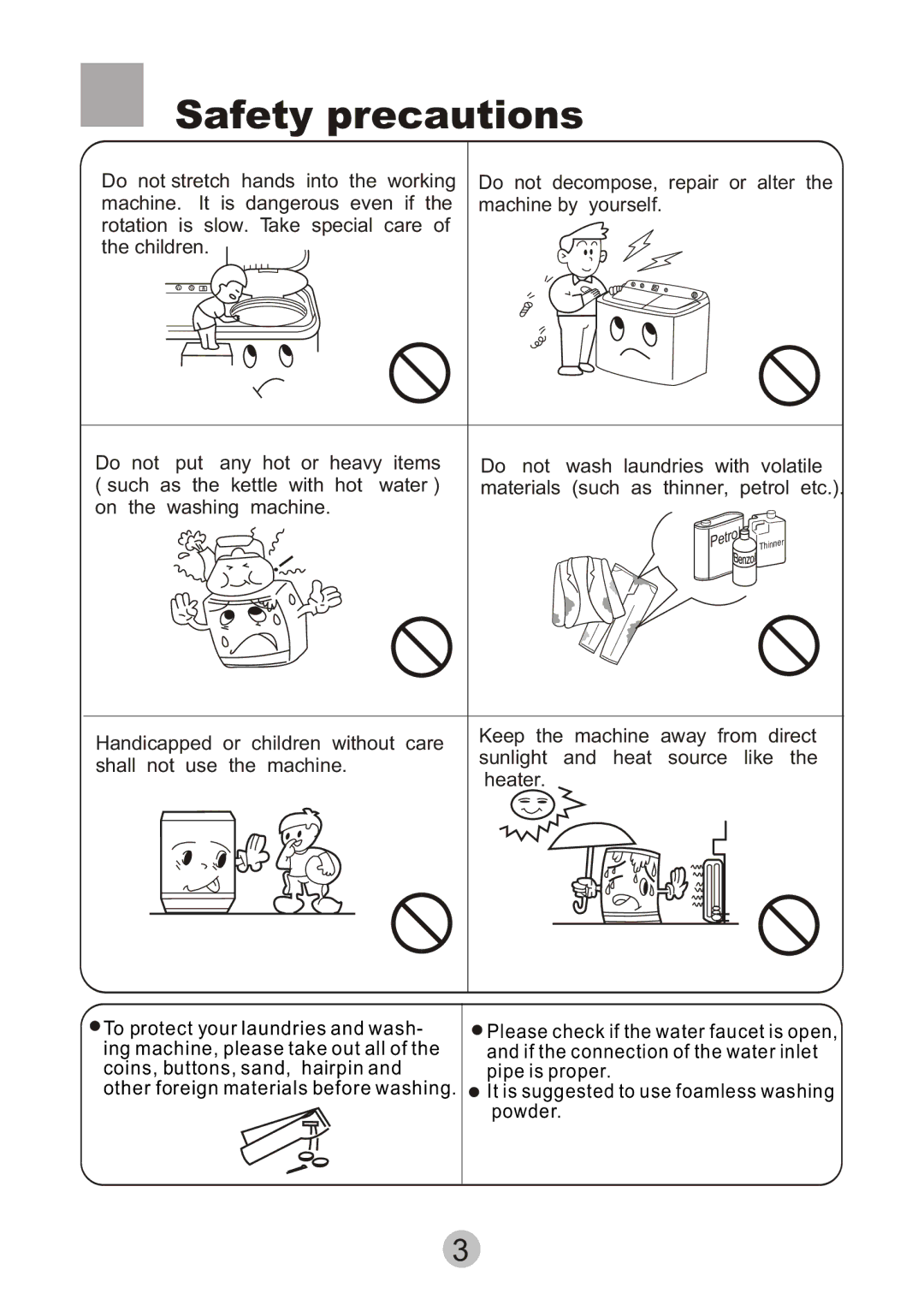 Haier HWM75-276S user manual Petrol 