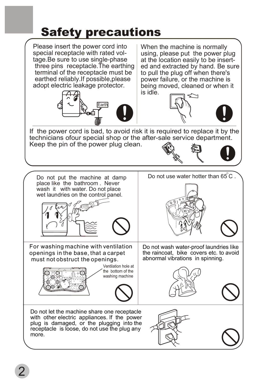 Haier HWM80-113S-Fiji user manual Earth 