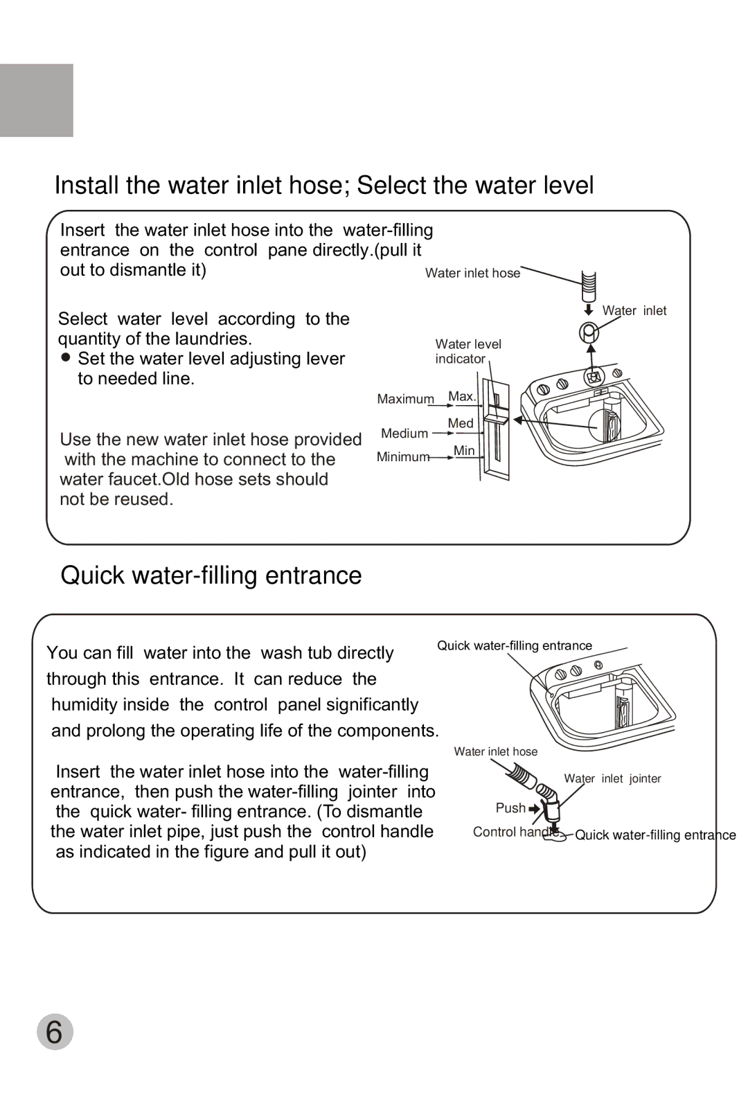 Haier HWM80-113S user manual You can fill 