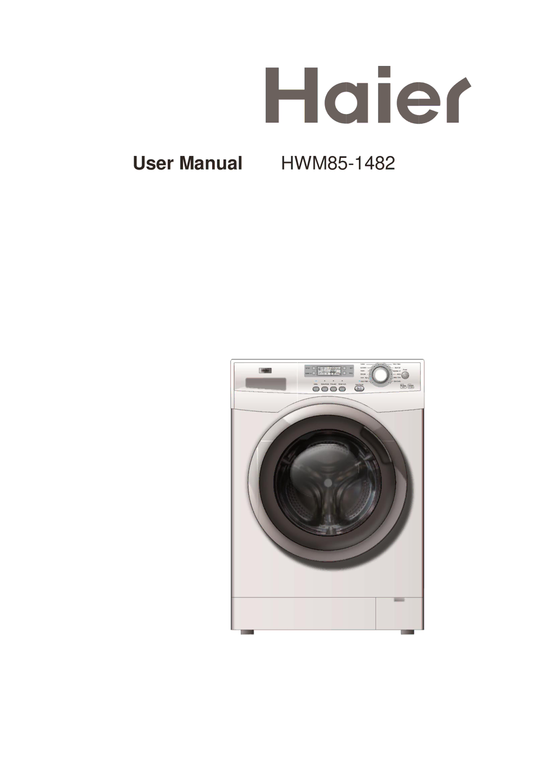 Haier HWM85-1482 user manual 