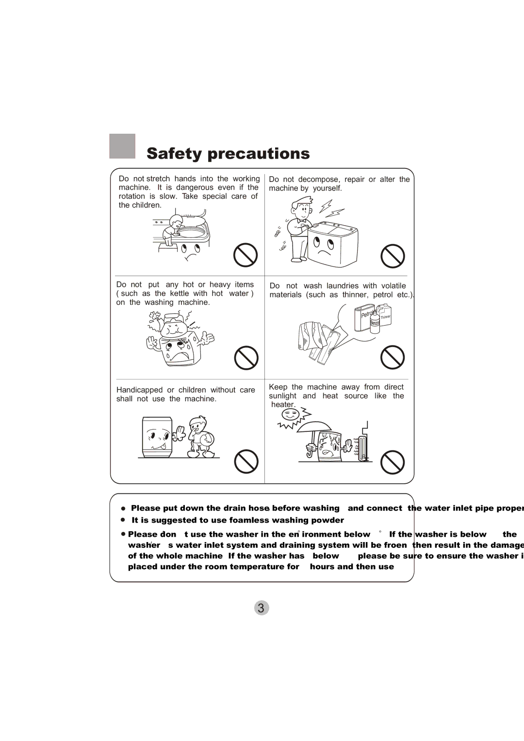 Haier HWM90-0713S user manual Petrol 