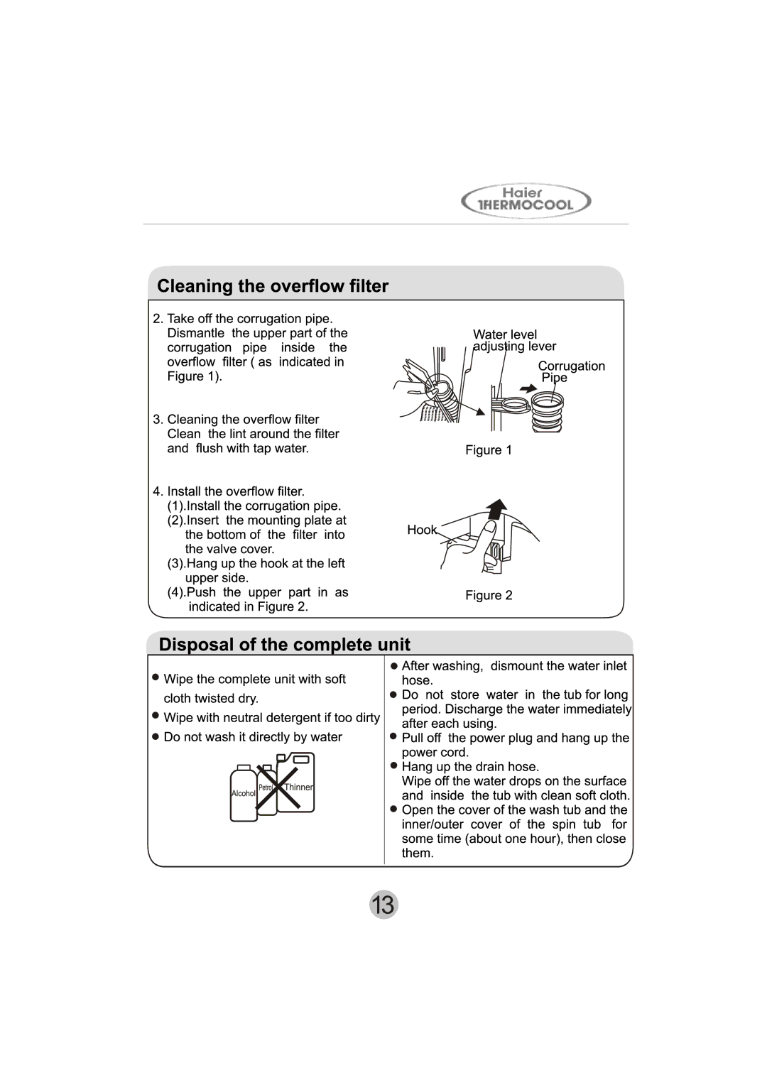 Haier HWM90-287S manual 