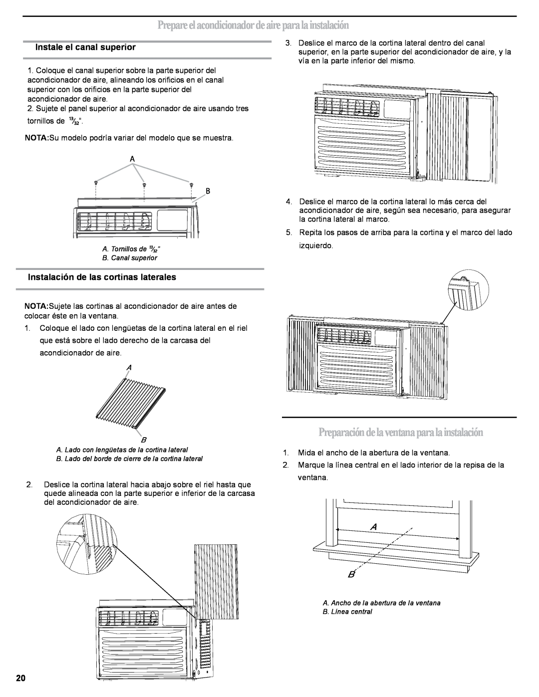 Haier HWR06XCJ, 0010518358 manual Prepareelacondicionadordeaireparalainstalación, Preparacióndelaventanaparalainstalación 