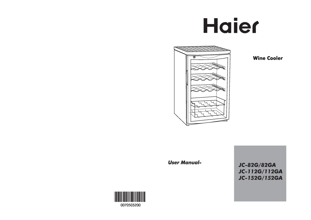 Haier JC-112G/112GA, JC-152G/152GA manual 