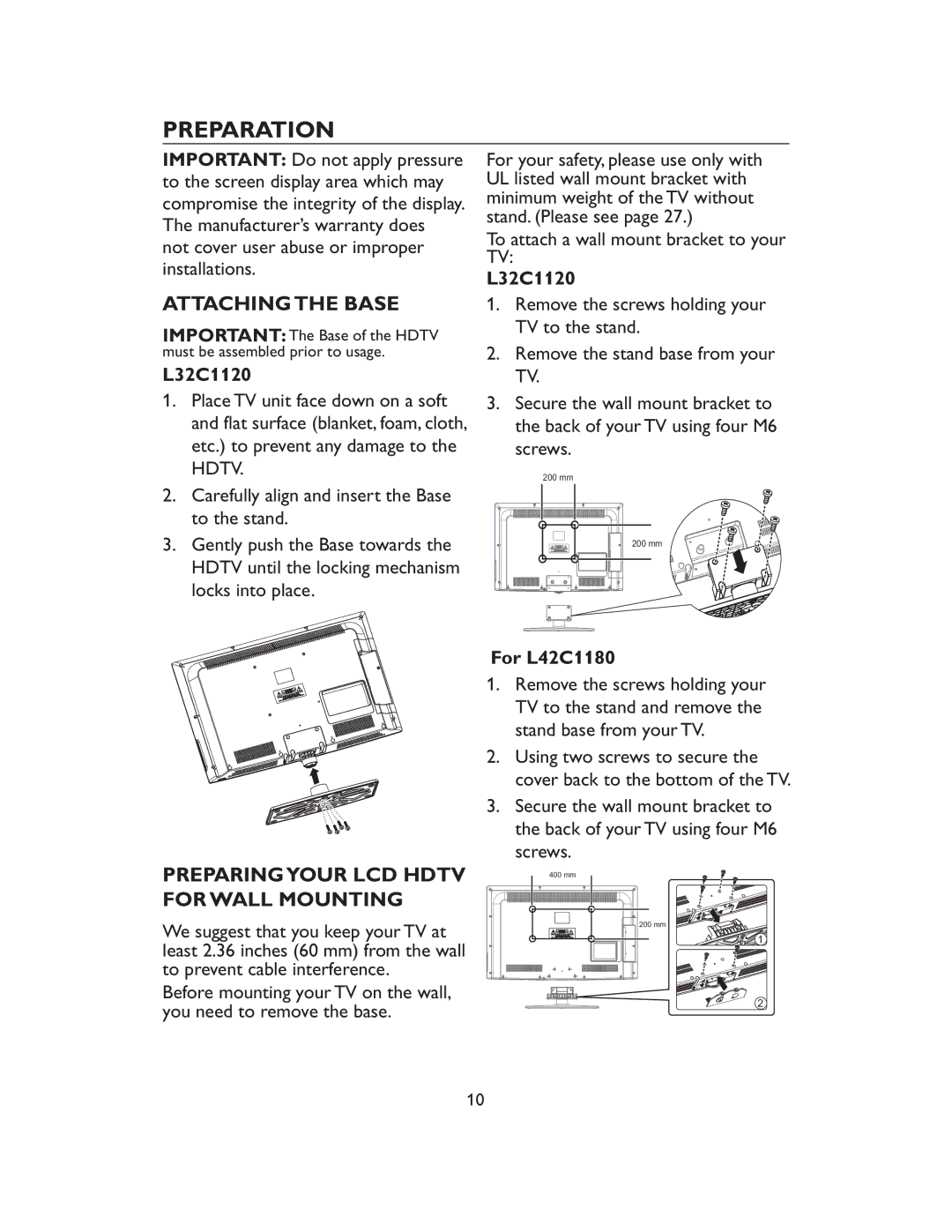 Haier L32C1180, L32C1120 owner manual 012213 #412253 