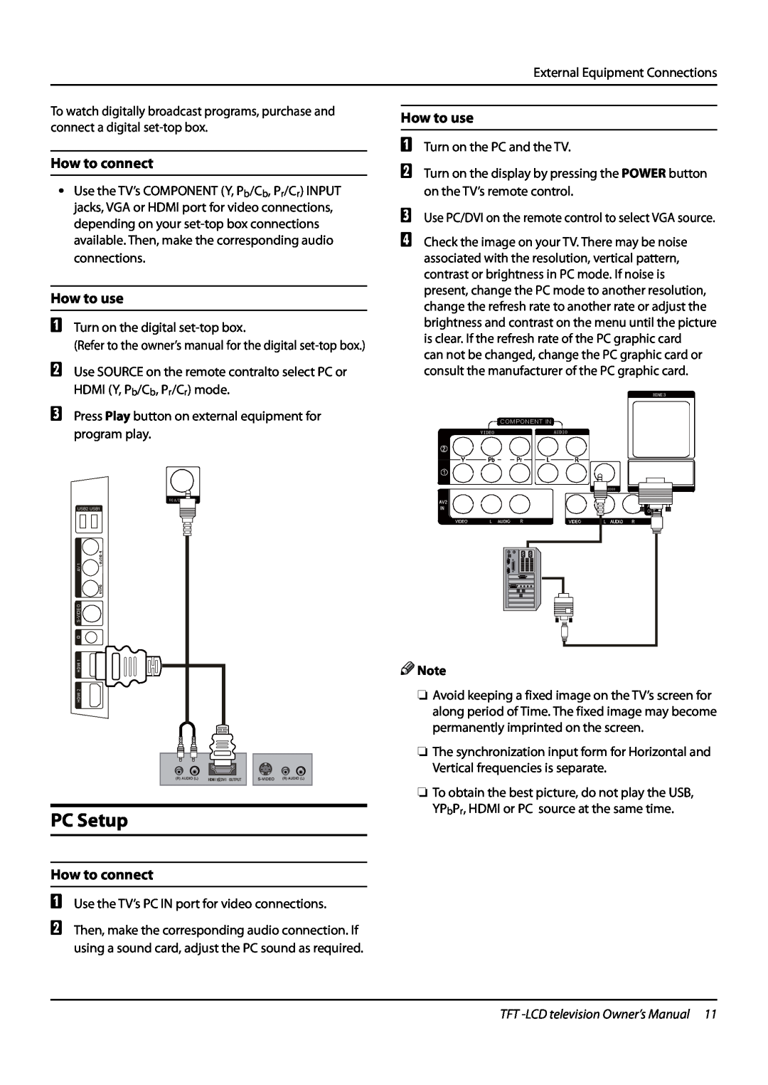 Haier L32K3 owner manual PC Setup, TFT -LCD television Owner’s Manual 
