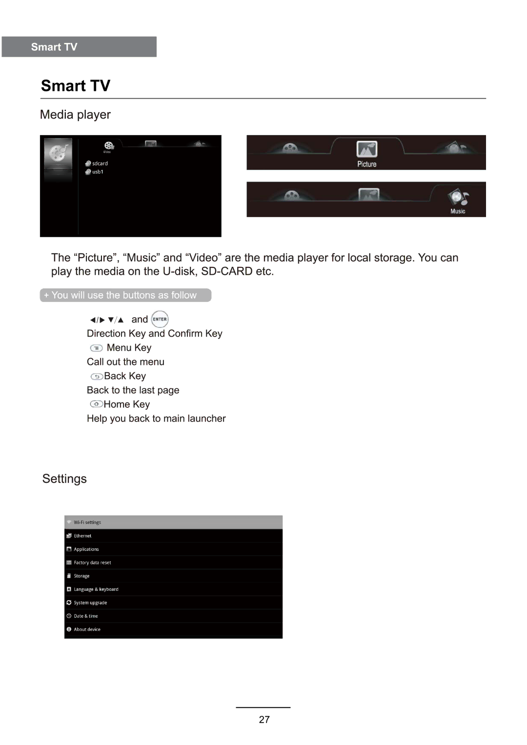 Haier L3D42D25N user manual Smart TV 