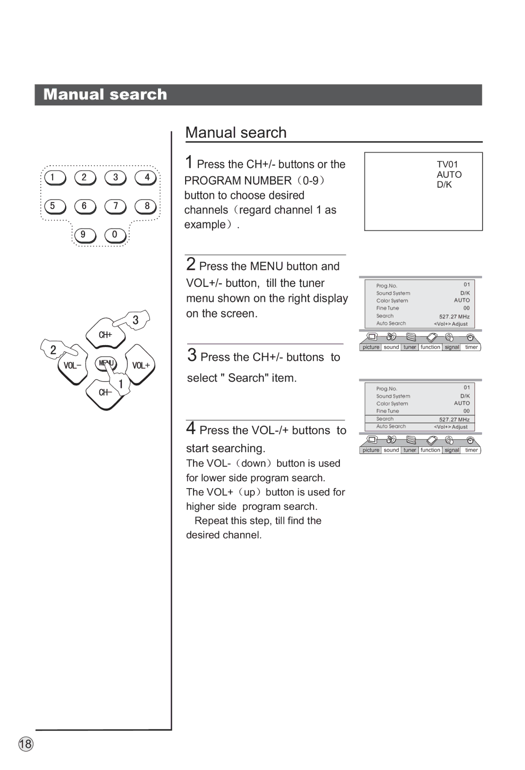 Haier L40A9-AD owner manual Manual search 