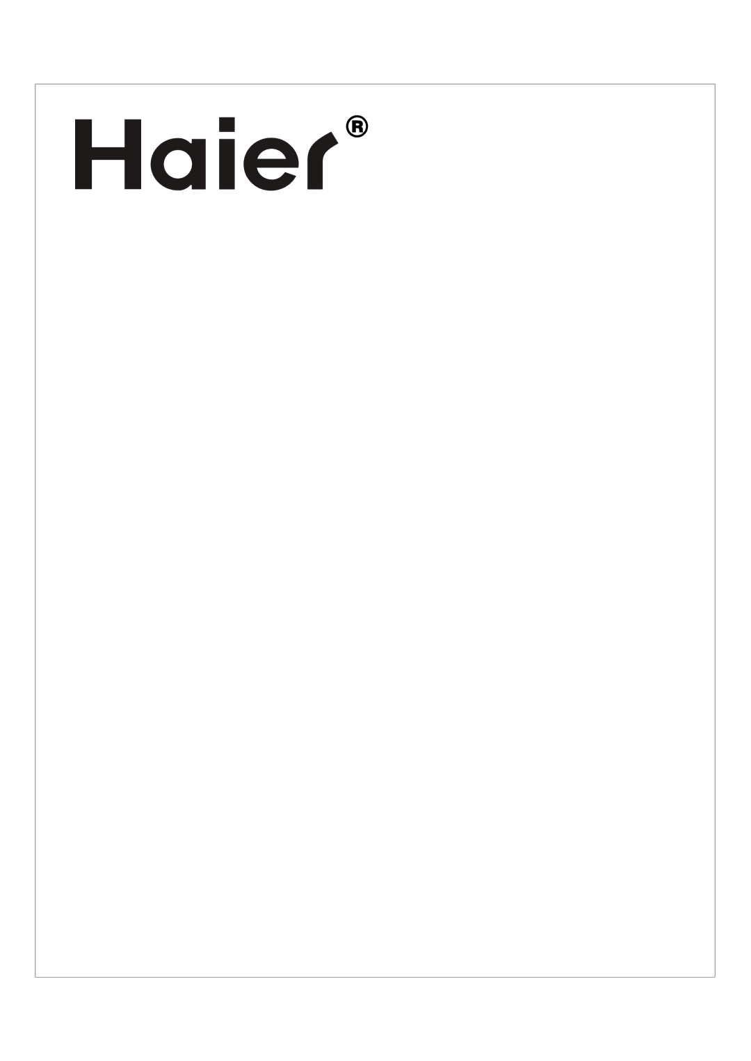 Haier L40K30B manual 