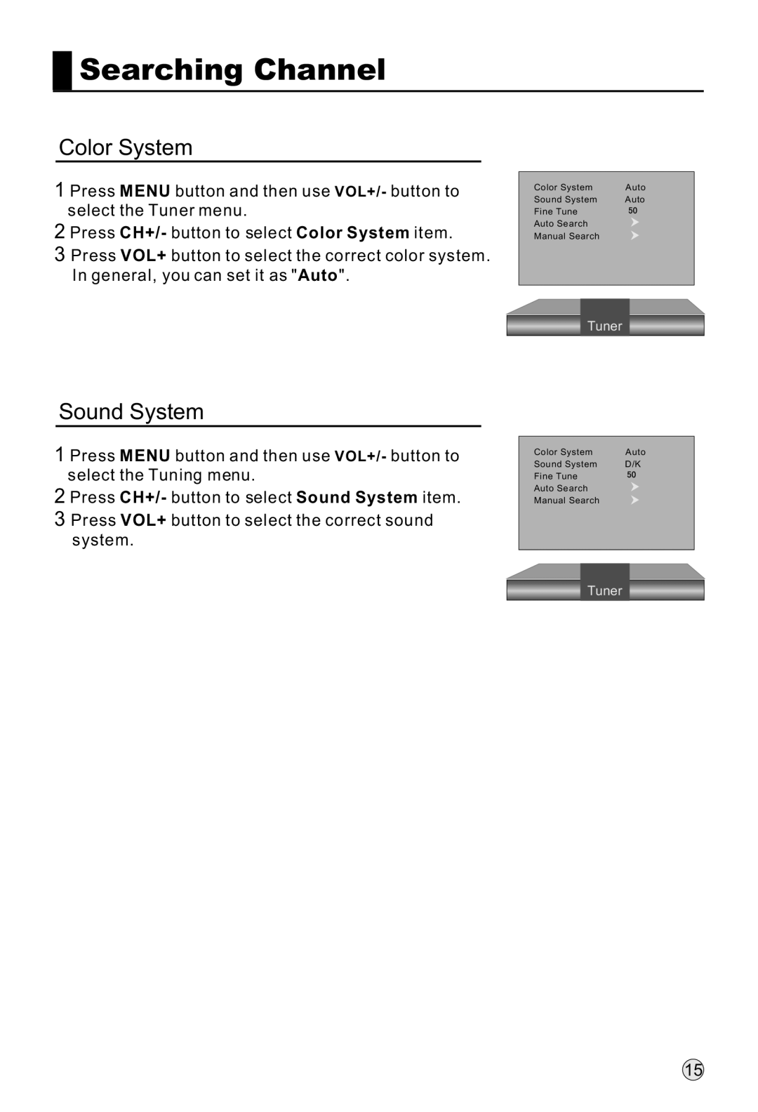 Haier L32H8, L42H8, L40H8 owner manual Color System, Sound System 