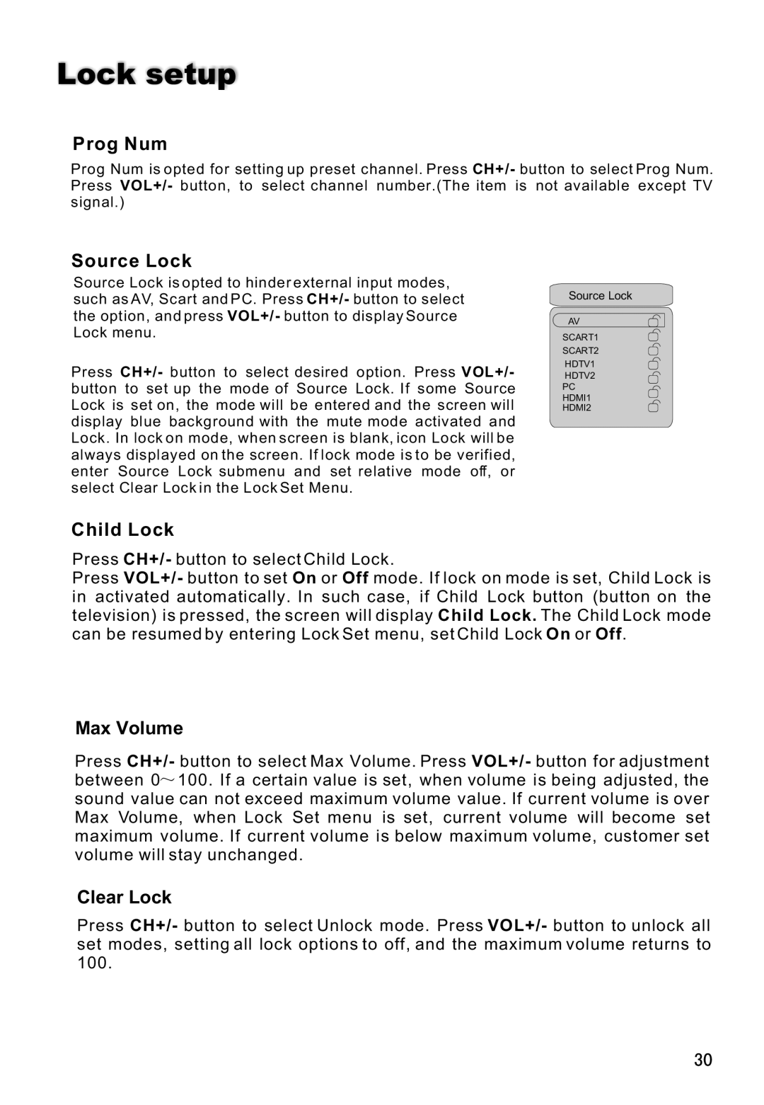 Haier L42V6-A8 S owner manual Prog Num 