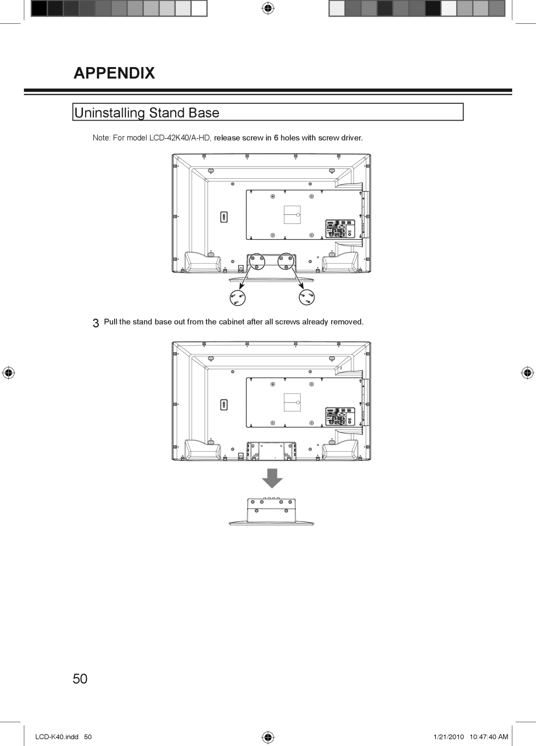 Haier LCD-32K40A, LCD-42K40A-HD, LCD-42K40-HD owner manual LCD-K40.indd 21/2010 104740 AM 