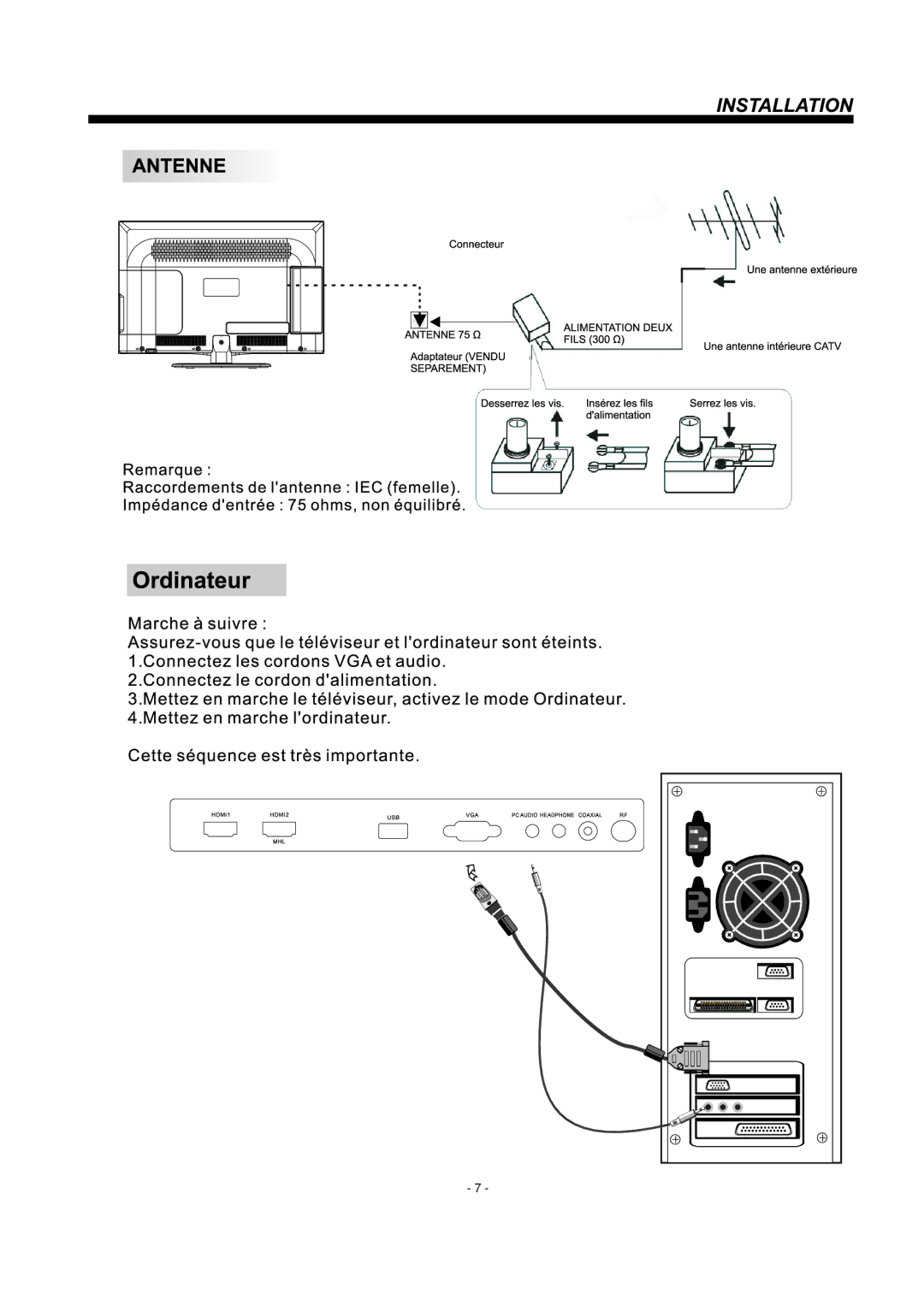 Haier LE19B3320 manual 