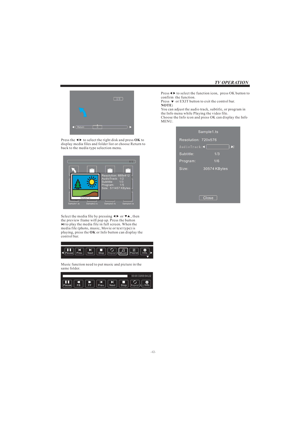 Haier LE24C430, LE22C430, LE19C430 owner manual AudioTrack 