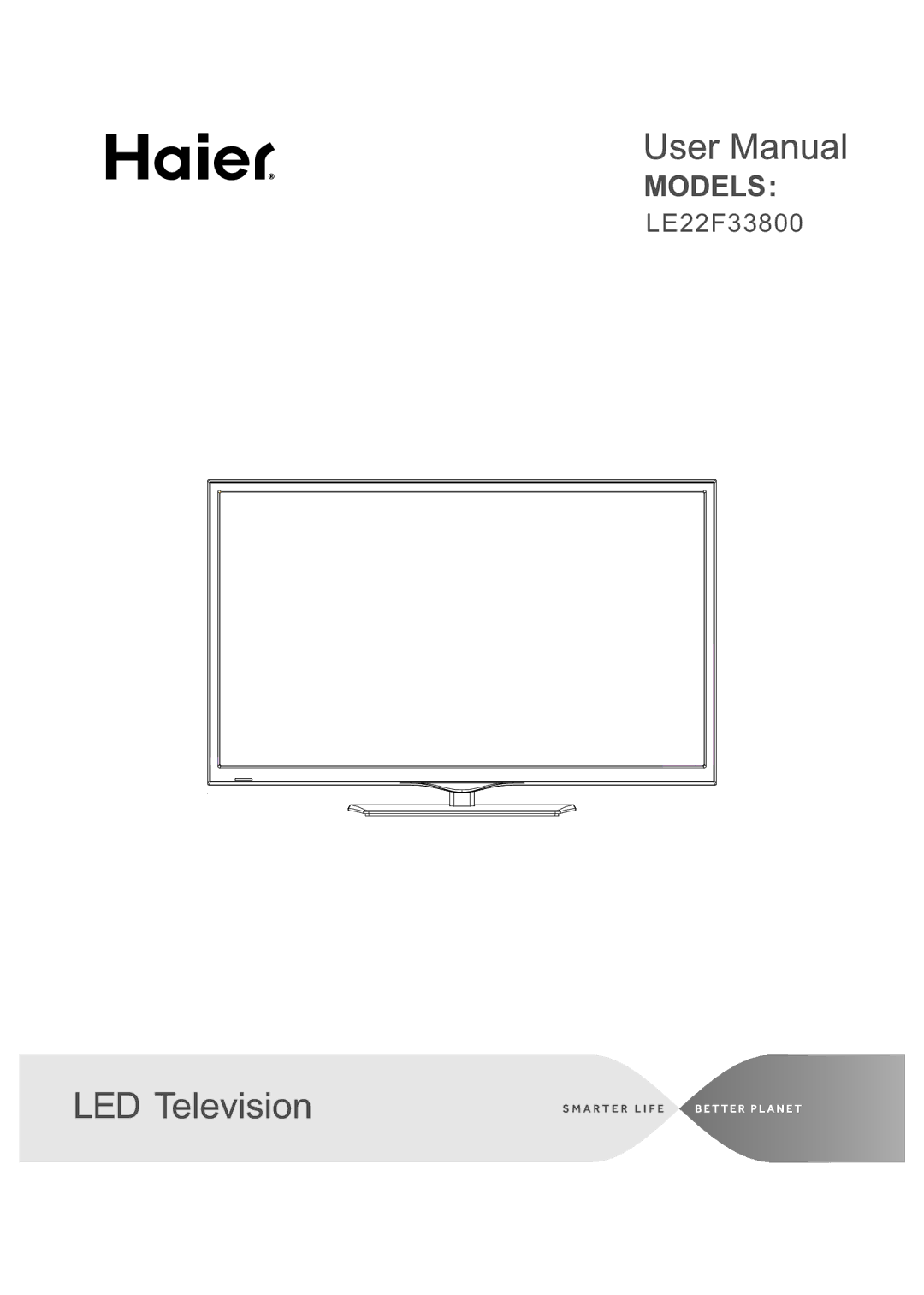 Haier LE22F33800 manual Led 