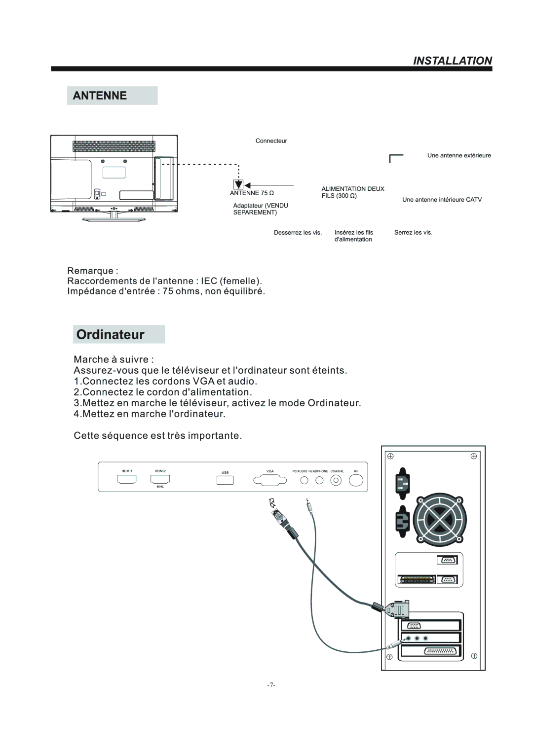 Haier LE22F33800 manual 