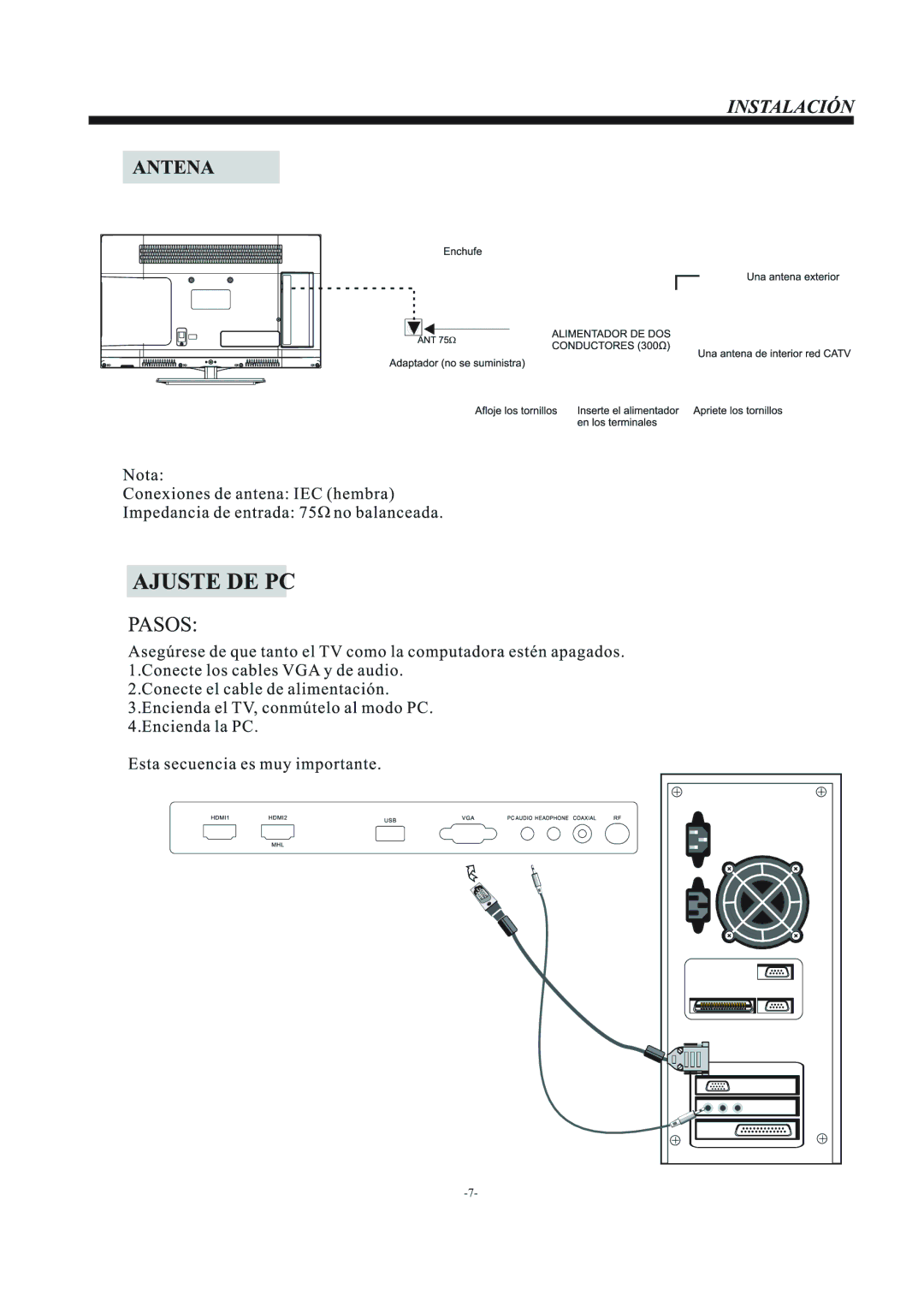 Haier LE22F33800 manual 