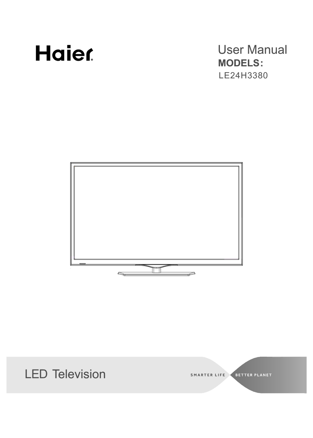 Haier LE24H3380 manual Led 