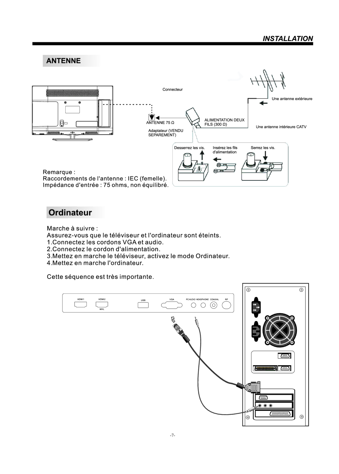 Haier LE24H3380 manual 