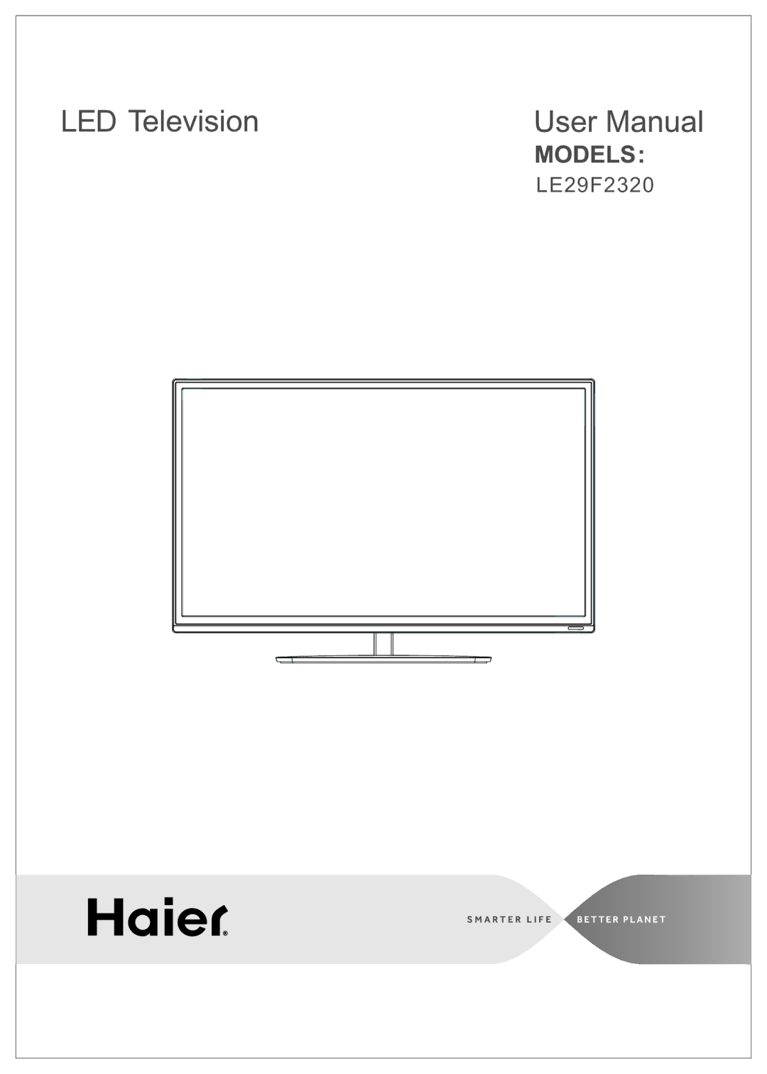 Haier LE29F2320 manual Led 