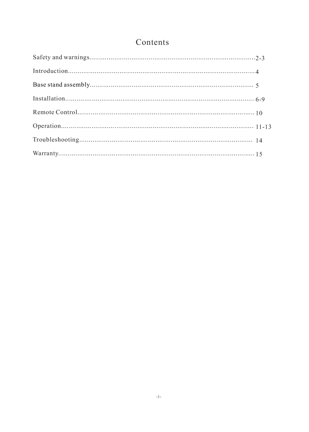 Haier LE29F2320 manual Contents 