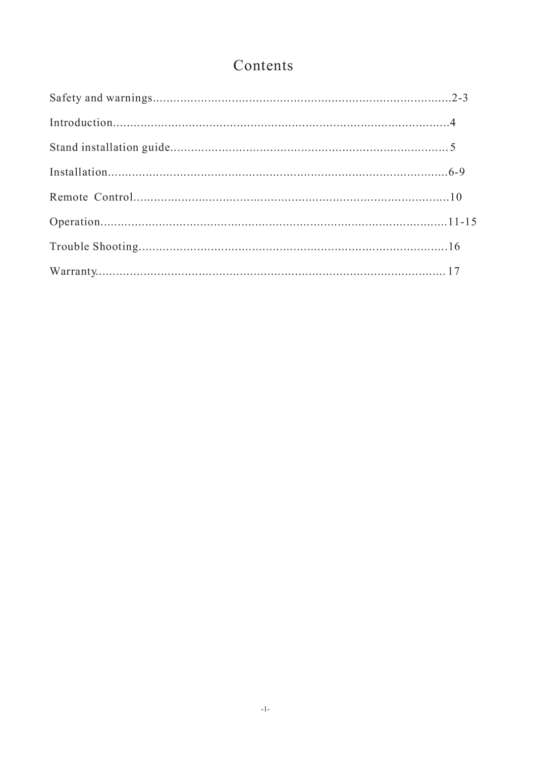 Haier LE32B13200, LE26B13200 manual Contents 