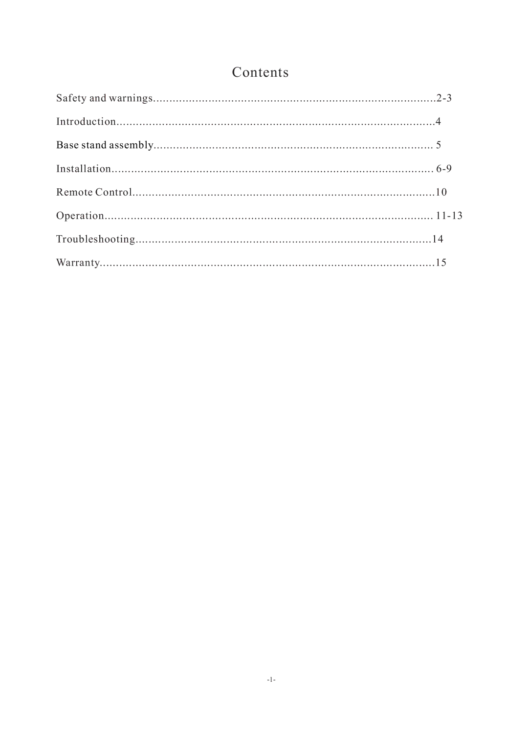 Haier LE39F2280, LE32F2220 manual Contents 