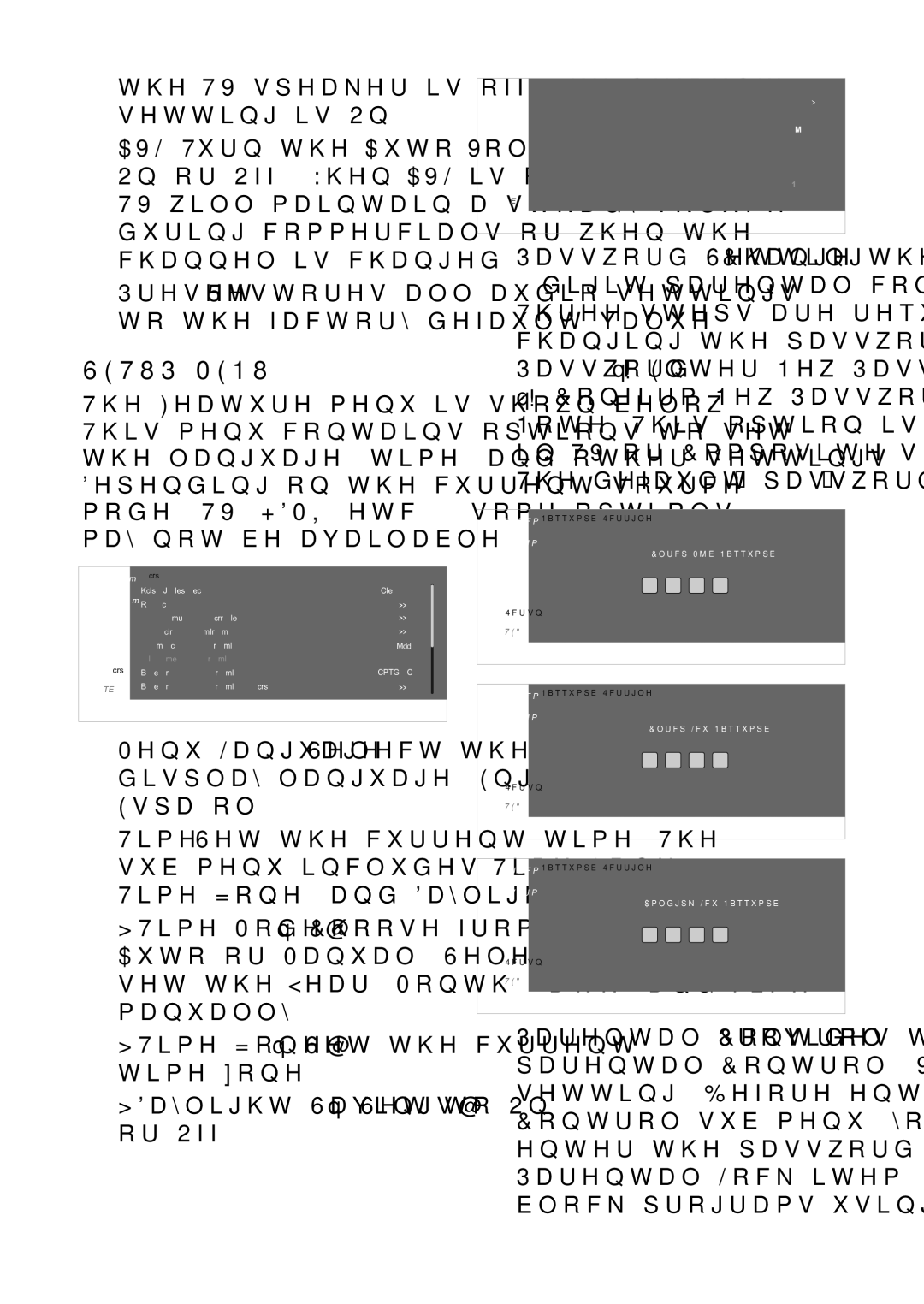 Haier LE40C13800, LE32C13200 Setup Menu, Menu Language Select the menu, Display language English, Français, Español 