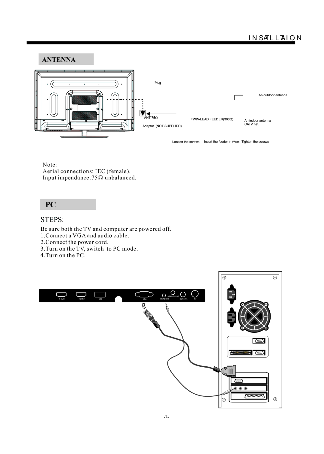 Haier LE46F2280 manual Steps 