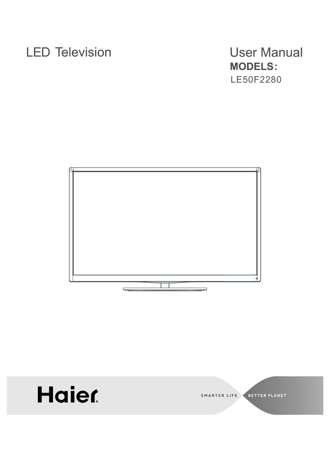 Haier LE50F2280 manual Led 